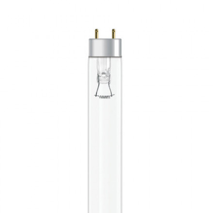 Лампа БАКТЕРИЦИДНАЯ ультрафиолетовая OSRAM PURITEC HNS, 15 Вт, G13, прозрачная колба-трубка, 45 см
