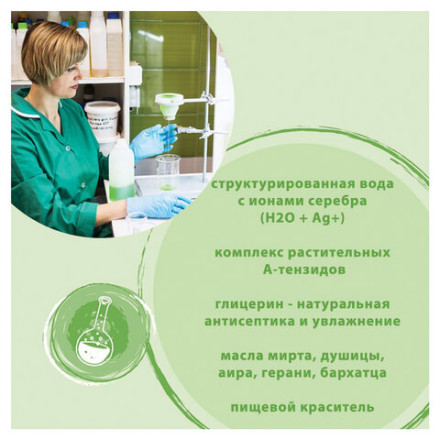 Мыло жидкое 500 мл SYNERGETIC &quot;Луговые травы&quot;, гипоаллергенное, биоразлагаемое, дозатор, 105053