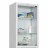 Шкаф медицинский 1-створчатый HILFE &quot;МД 1 1760/SG&quot; 1850х600х400 мм, стекло, белый, S26199204509