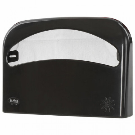 Диспенсер для покрытий на унитаз LAIMA PROFESSIONAL ORIGINAL (V1), 1/2 сложения, черный, 605786