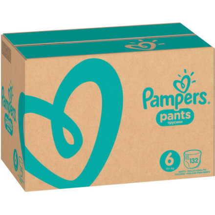 Подгузники-трусики 132 шт. PAMPERS (Памперс) Pants, размер 6 (15+ кг), 1210765